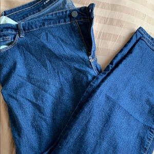 Blue super skinny jeans